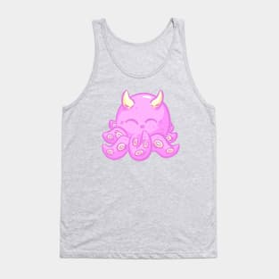 Cute Kawaii Octopus Monster Creature Pink Giggles Tank Top